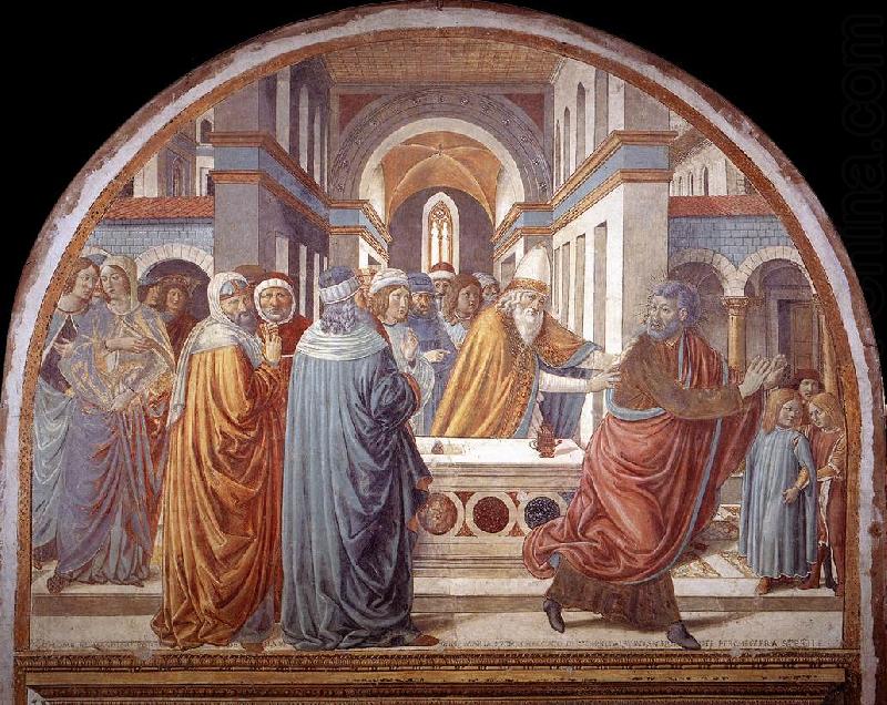 GOZZOLI, Benozzo Expulsion of Joachim from the Temple g china oil painting image